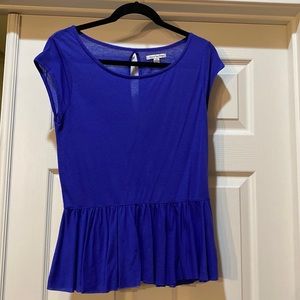 Blue American Eagle peplum top